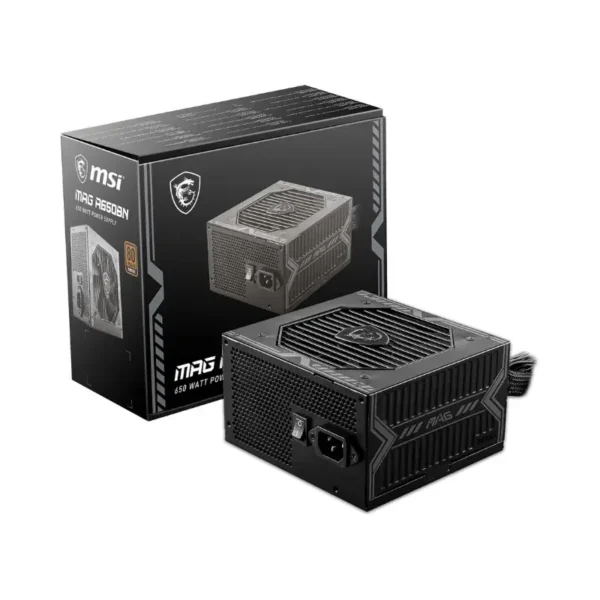 Fuente de poder Gamer MSI Mag A650BN 650w Atx 80 Plus Bronze