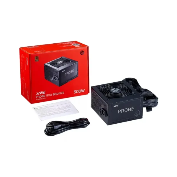 Fuente de poder Gamer XPG Probe 500w Atx 80 Plus Bronze