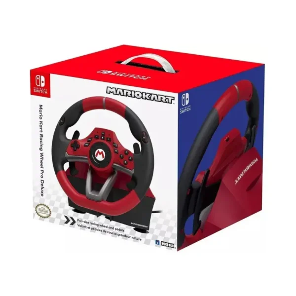 Volante Hori Pro Deluxe + Pedales Mario Kart en Nintendo Switch
