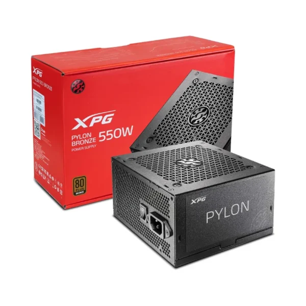 Fuente de poder Gamer XPG Pylon 550w Atx 80 Plus Bronze
