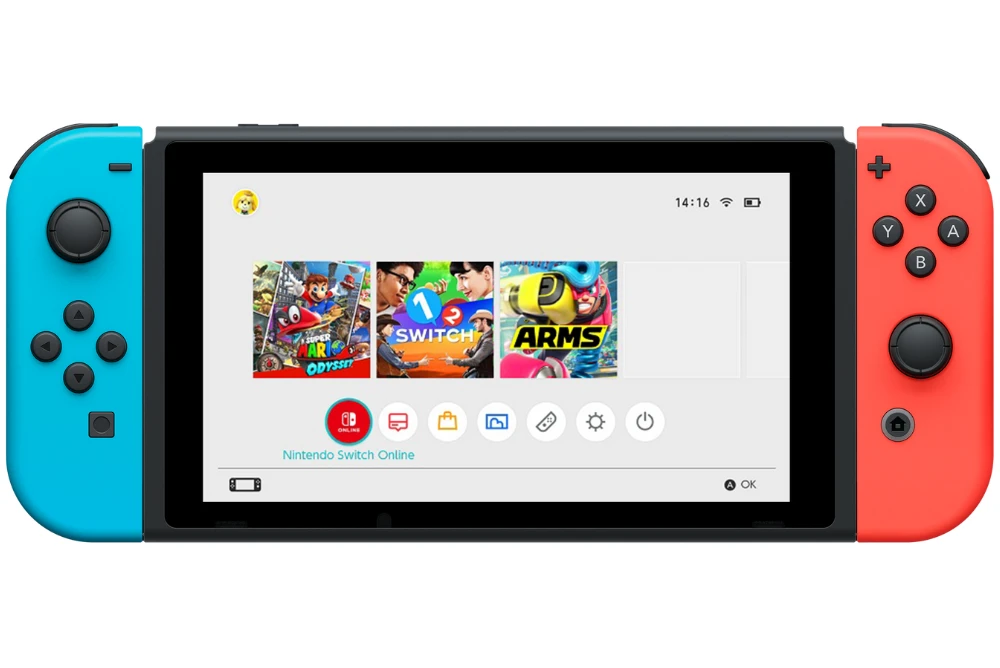 menu nintendo switch