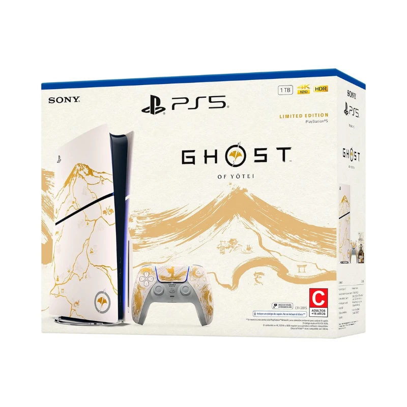 PlayStation 5 Edición Limitada Oro – Ghost of Yotei