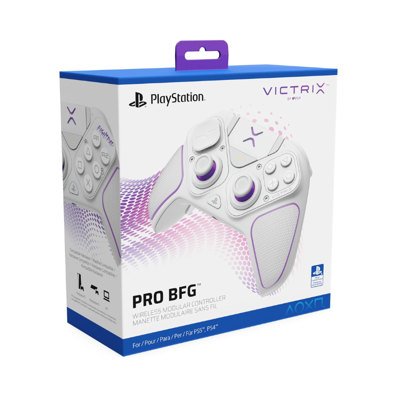 Victrix Pro BFG Wireless PlayStation 5 Controller -Blanco Para PS4/PS5/PC